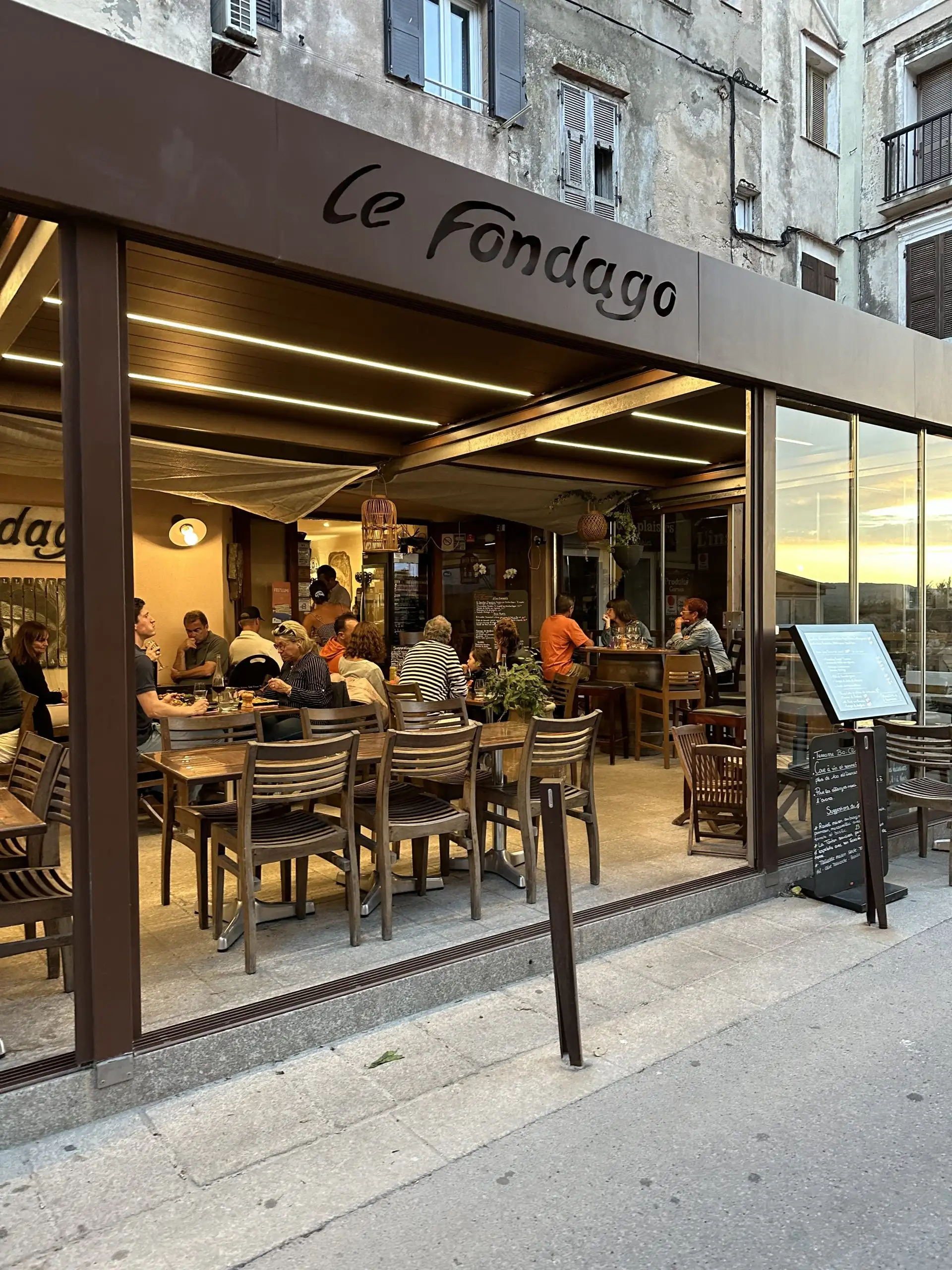 Restaurant Le Fondago à Bonifacio