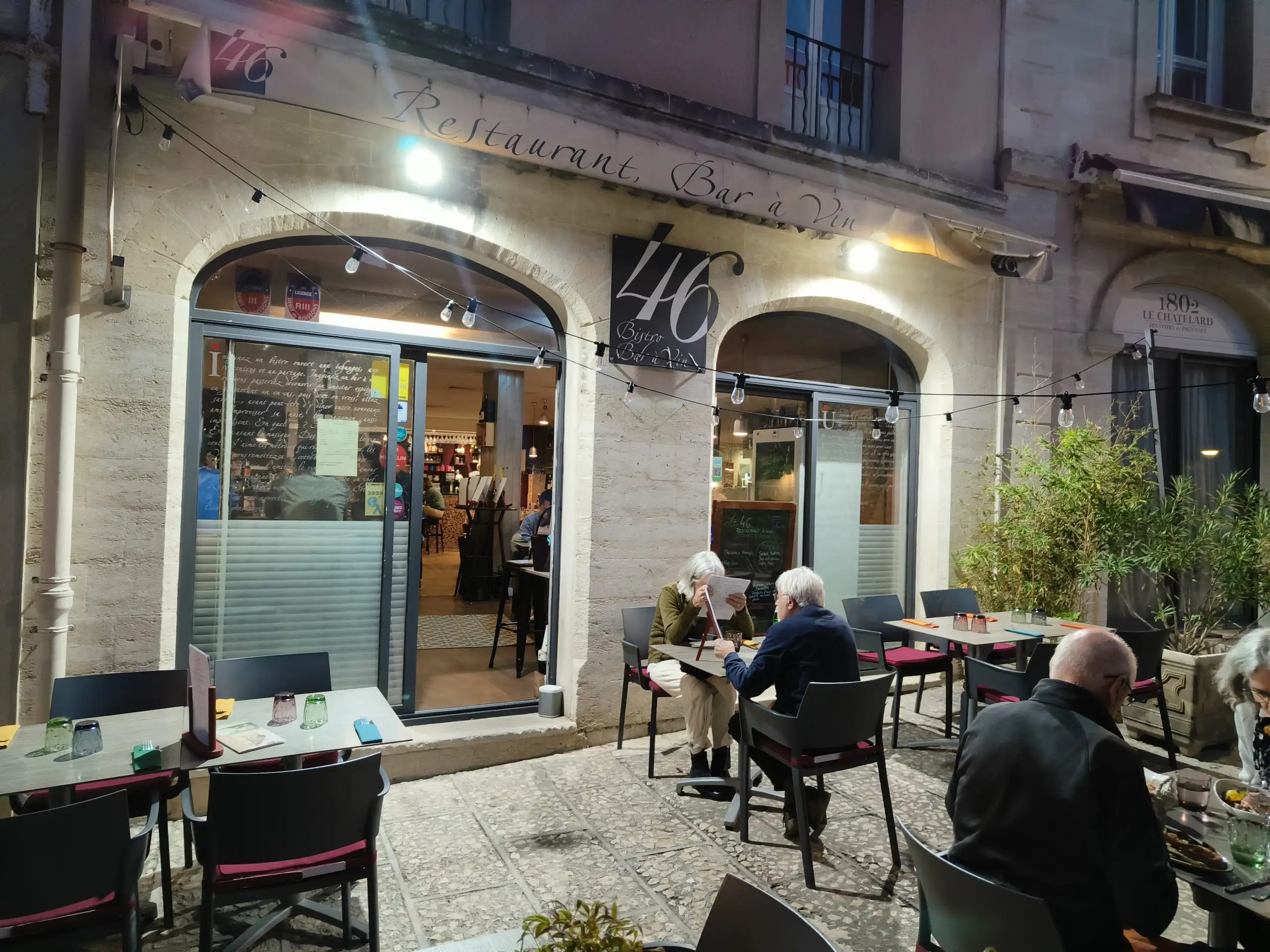 Restaurant Bar à Vin Le 46 à Avignon