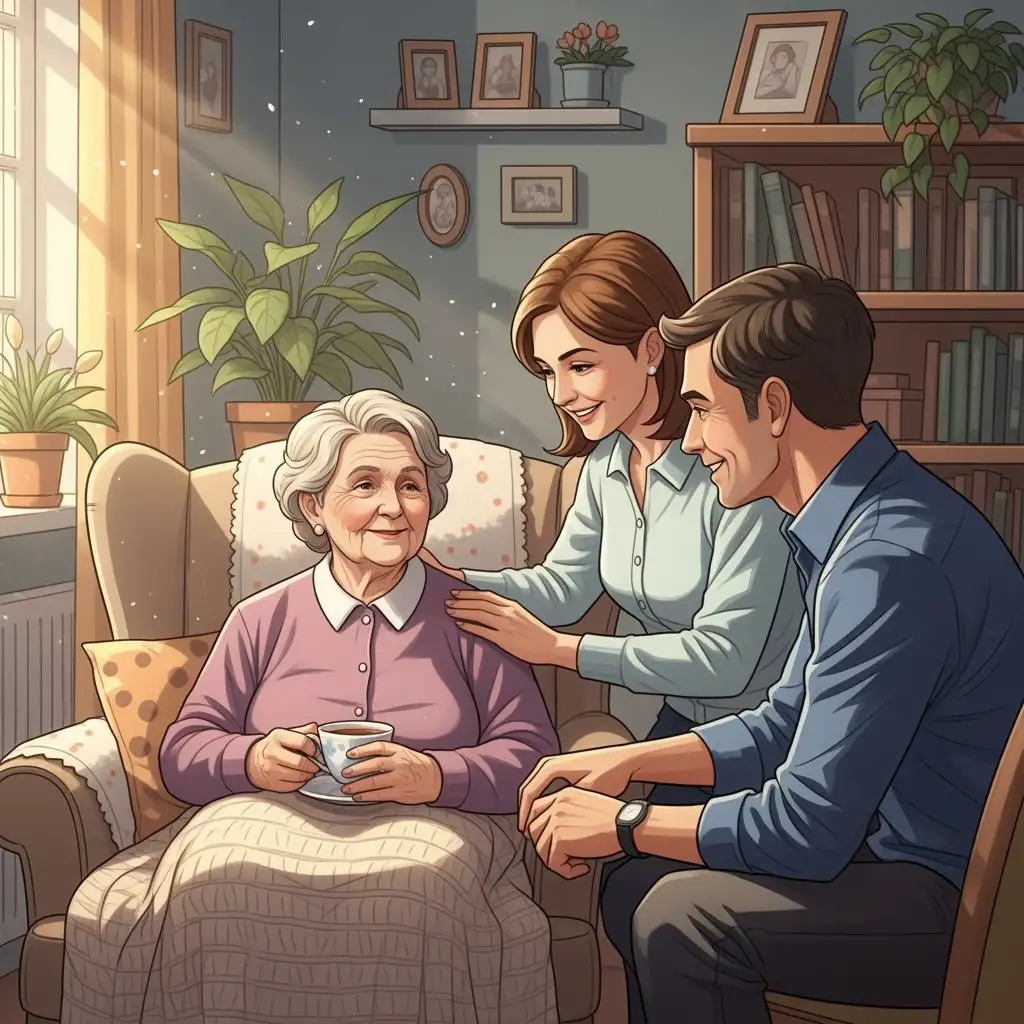 Accueillir un membre de sa famille âgé à domicile : Guide pratique et considérations