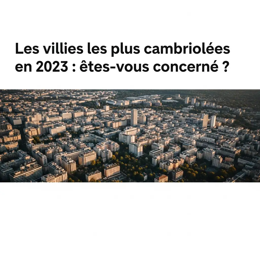 Les villes les plus cambriolées en 2023 : êtes-vous concerné ?