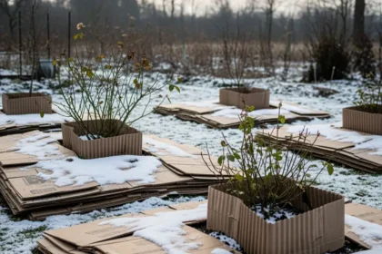 Le Carton Ondulé : Votre Allié Inattendu pour un Jardin Protégé cet Hiver