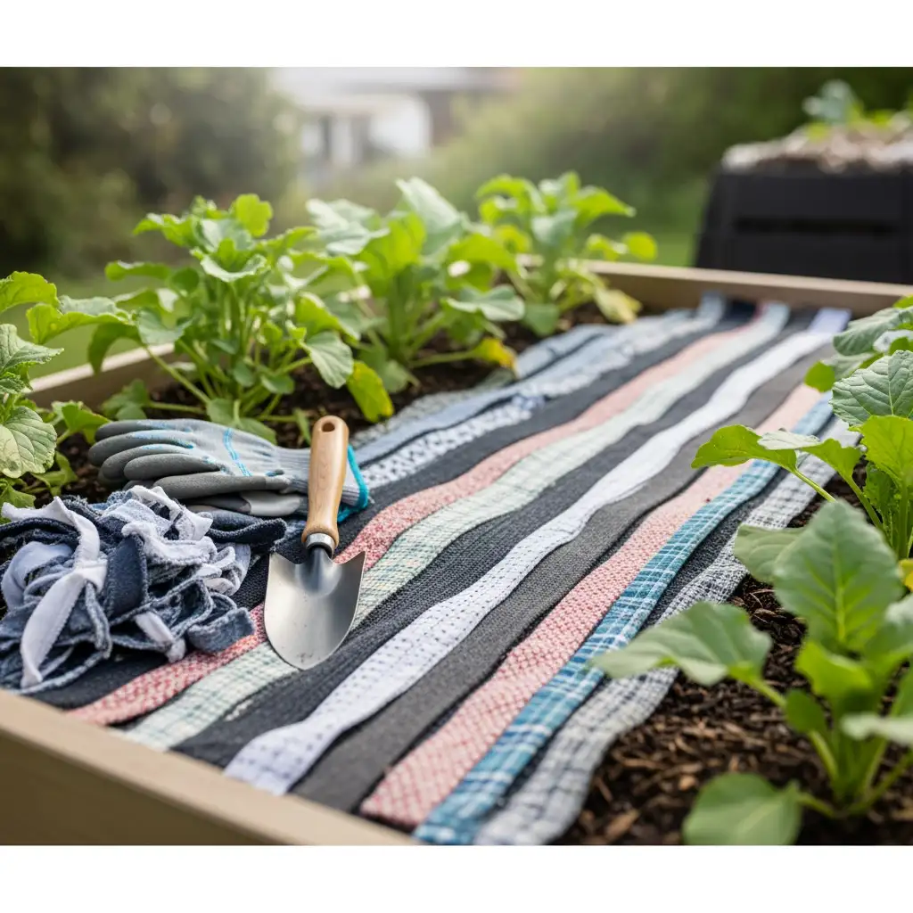 Le Paillage Textile : Une Seconde Vie pour Vos Vêtements au Jardin ♻️