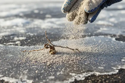 Les cendres de bois : une alternative écologique et efficace au sel de déneigement