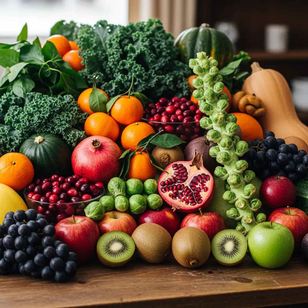 Les délices de décembre : fruits et légumes de saison