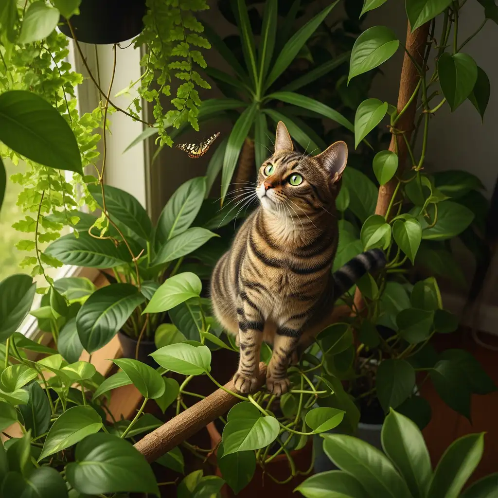 Les félins et la flore : Comprendre et harmoniser leur coexistence