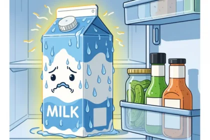 Le lait et la porte du réfrigérateur : une association à éviter pour sa fraîcheur