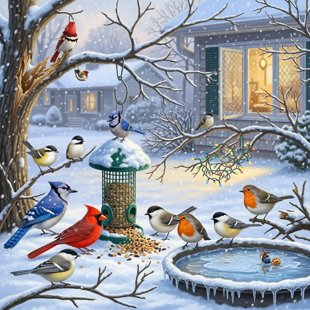 Protéger les Oiseaux en Hiver : Les 5 Erreurs à Ne Pas Commettre pour un Refuge Sûr