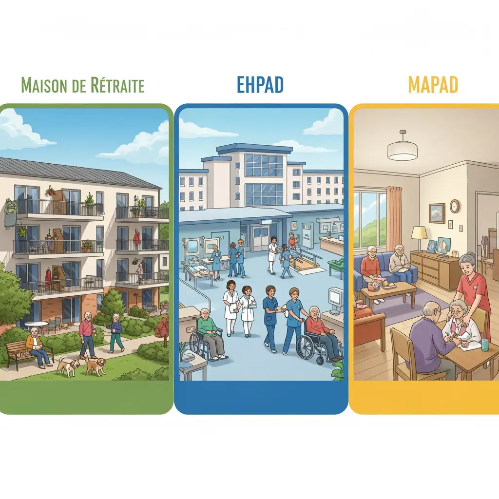 Les Différences Clés entre Maisons de Retraite, EHPAD et MAPAD