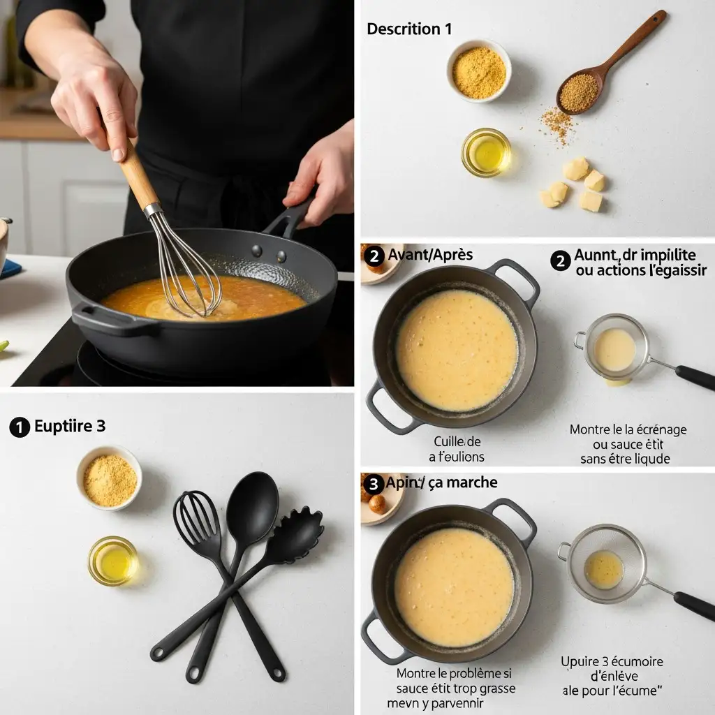 Comment transformer une sauce trop liquide en un délice nappant