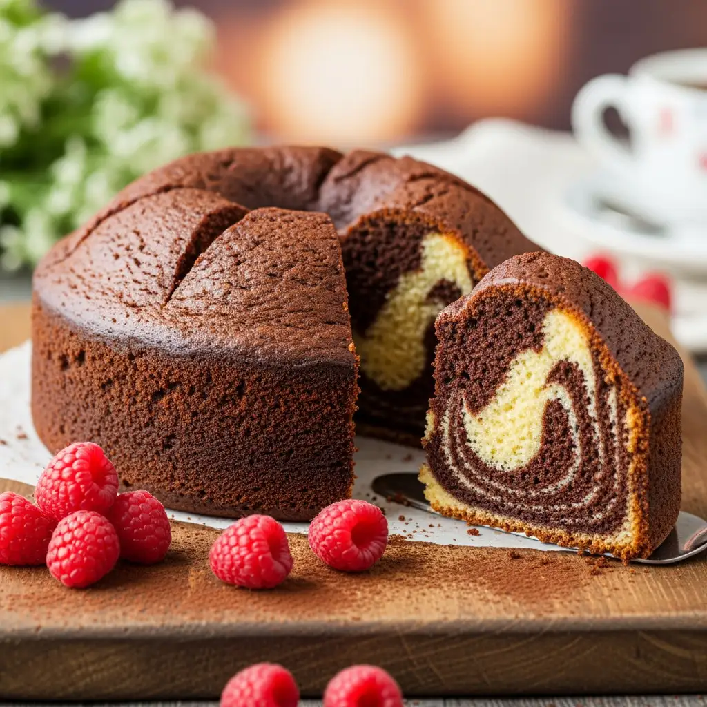 Le Cake Marbré Choco-Vanille : L’Élégance Gourmande Qui Réinvente le Goûter