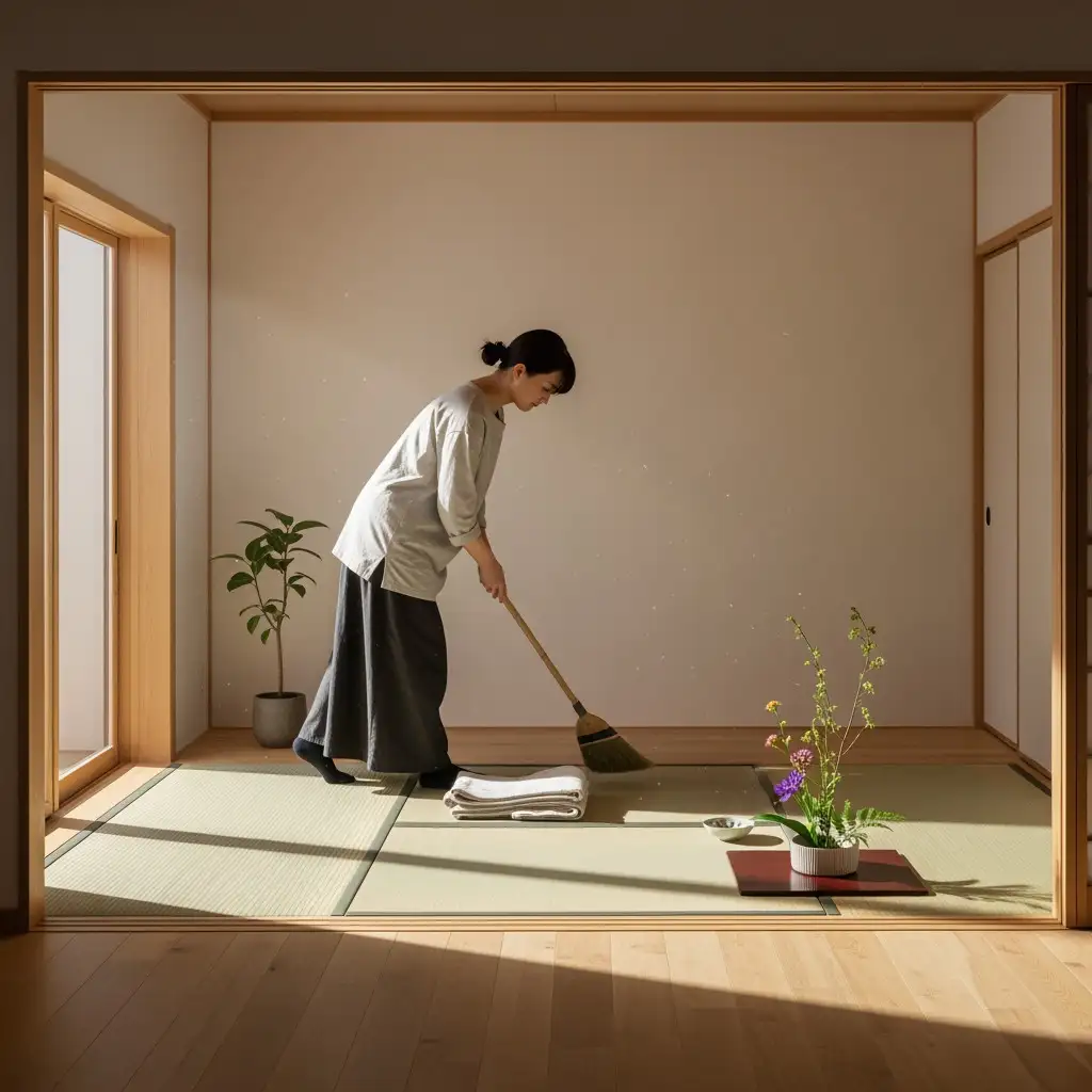 L’Art du Ménage Japonais : Transformer la Corvée en Quête de Sérénité