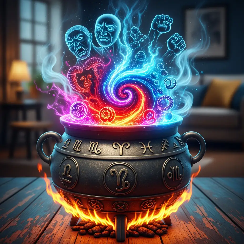 Les Émotions en Ébullition : Quand Novembre Secoue les Foyers du Zodiaque