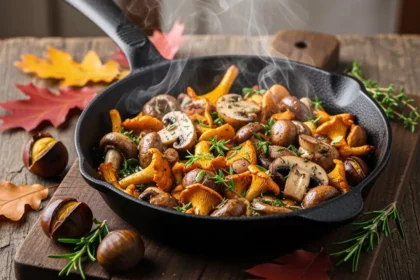 La Poêlée Automnale Ultime : Champignons et Châtaignes