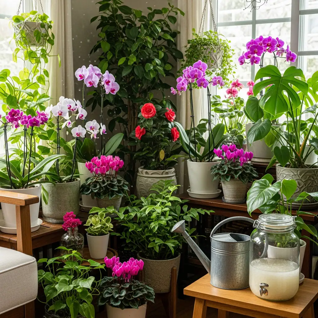 L’Élixir Oublié : Quand l’Eau de Riz Redonne Vie à Vos Plantes en Hiver