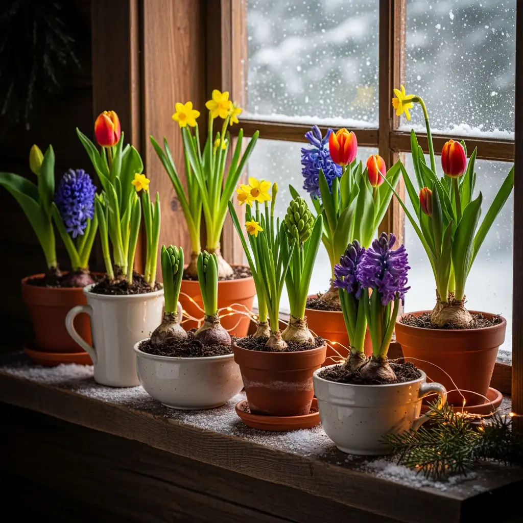 Éclat Printanier en Plein Hiver : L’Art Nordique de Forcer la Floraison pour Noël