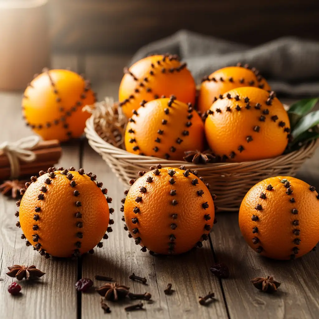 Le secret des oranges piquées : un parfum d’hiver naturel et une protection écologique 🍊