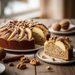 Un cake hivernal réconfortant : l’alliance parfaite de la pomme, de la noix et de la cannelle