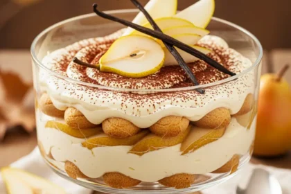 Le Tiramisu Poire-Vanille Sans Cuisson : La Douceur Automnale Incontournable