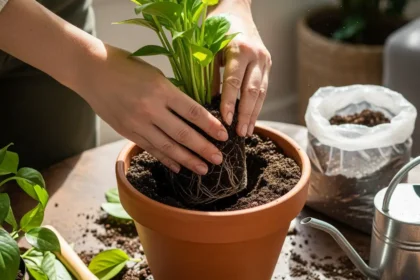 Le secret insoupçonné pour un rempotage réussi et des plantes épanouies
