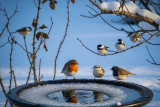 L’eau pour les oiseaux en hiver : nécessité ou risque ?