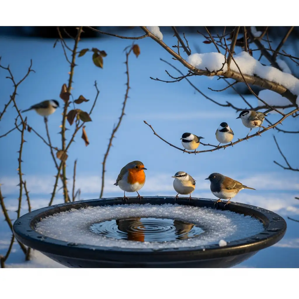 L’eau pour les oiseaux en hiver : nécessité ou risque ?
