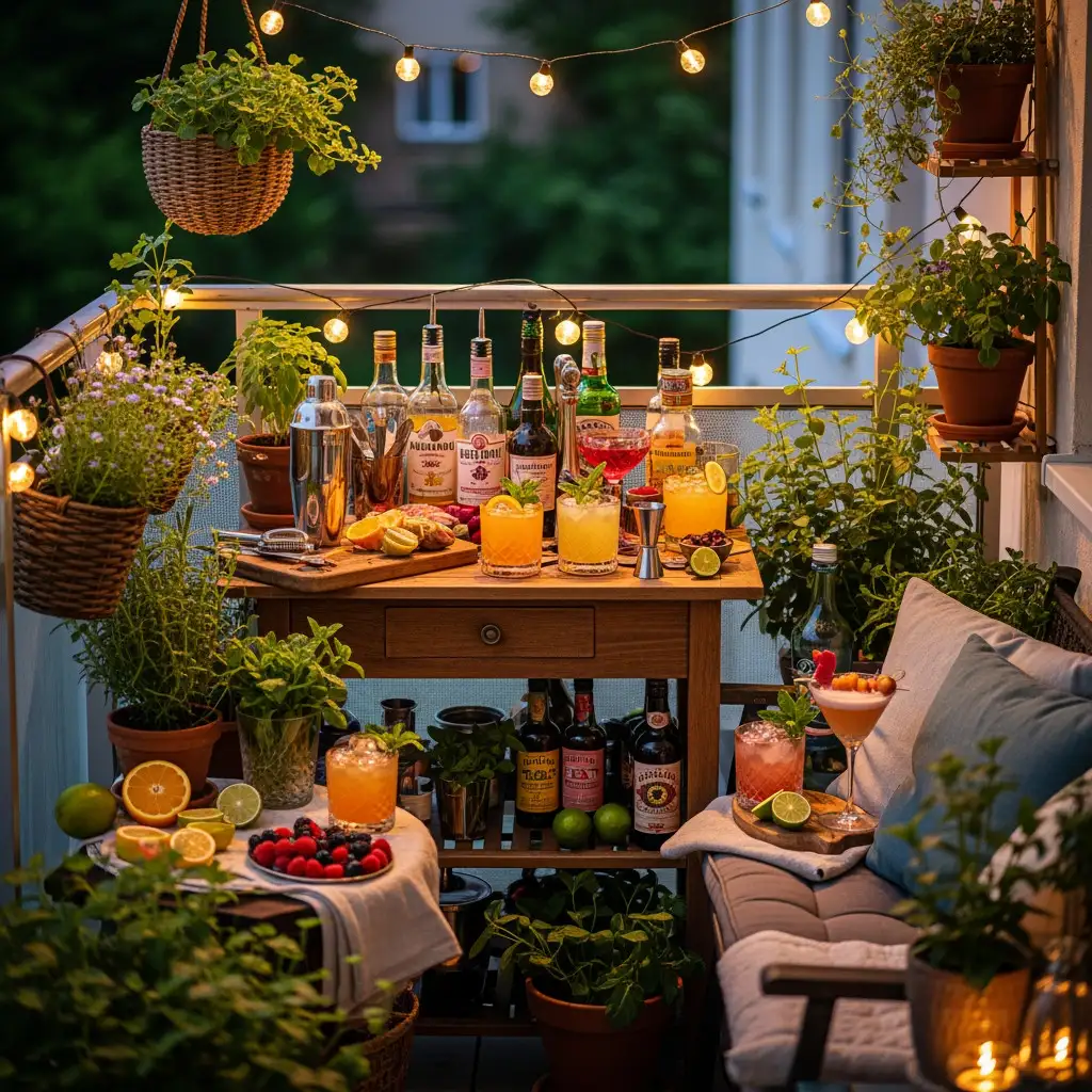Votre Balcon Transformé en Bar Botanique : L’Art du Cocktail Maison, Toute l’Année !